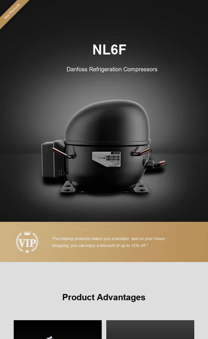 Danfoss Compressor NL6F, technical parameters pdf, structure diagram